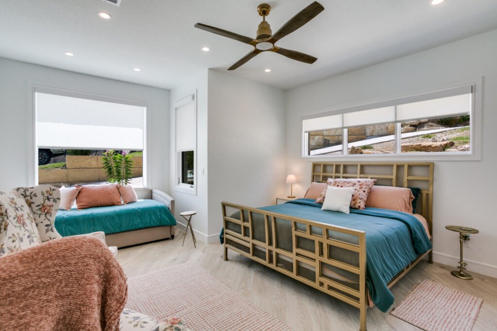 Guest bedroom in an Edge Crew custom home