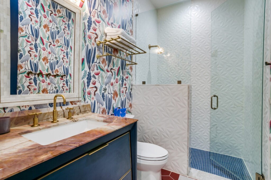 Hall bathroom in an Edge Crew custom home