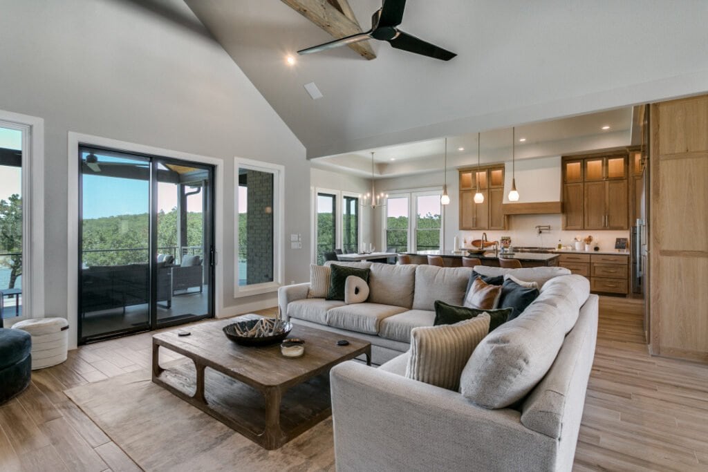 Main living area at The Gathering House
