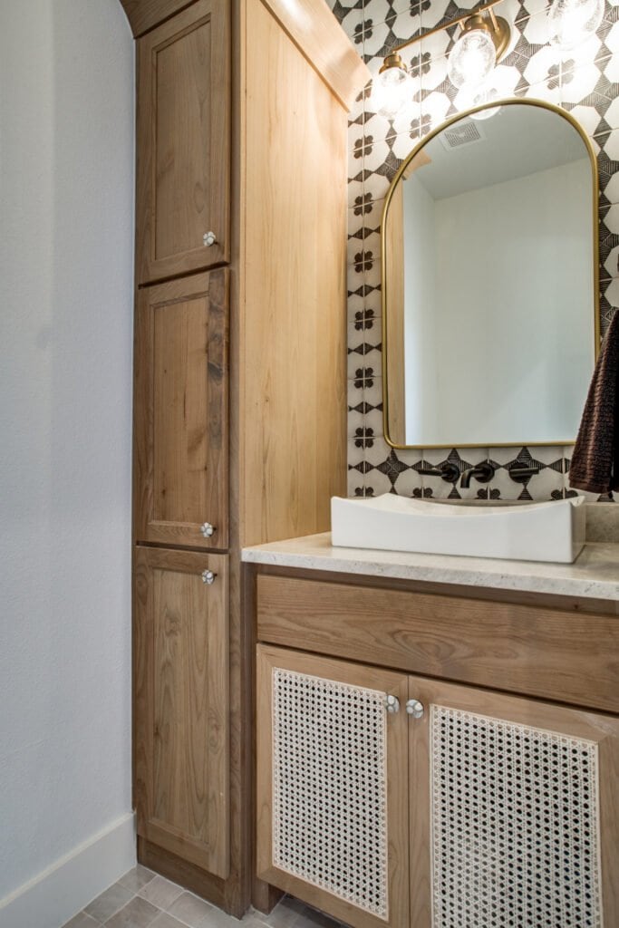 Powder bathroom in an Edge Crew custom home