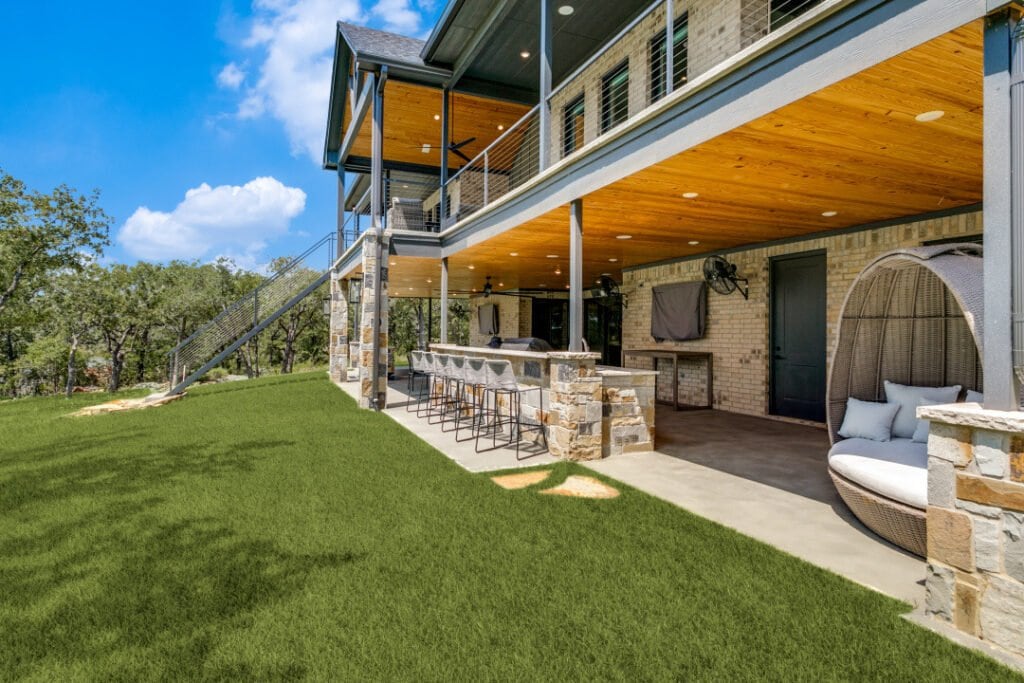 Rear exterior detail at The Gathering House